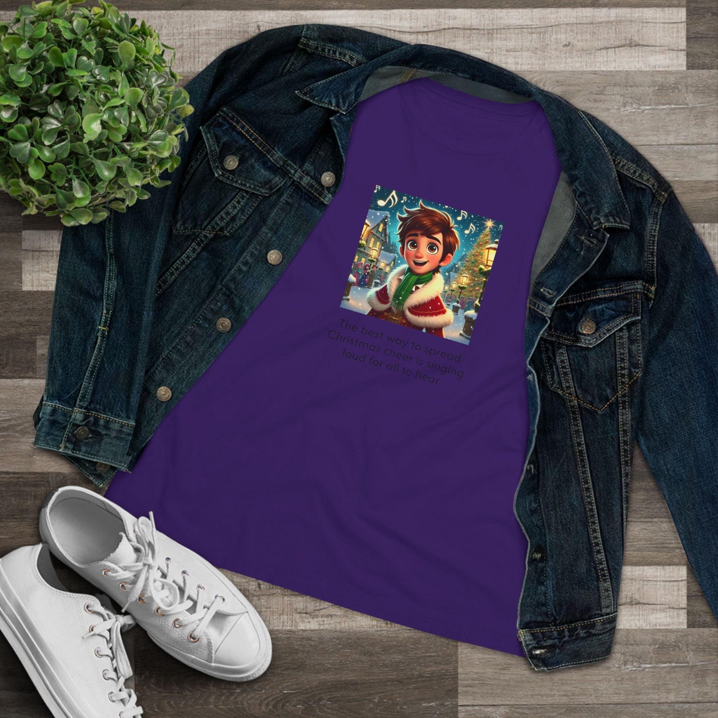 Caroler - Christmas Cheer - BHB Boy - Women's Tee - Whippie's