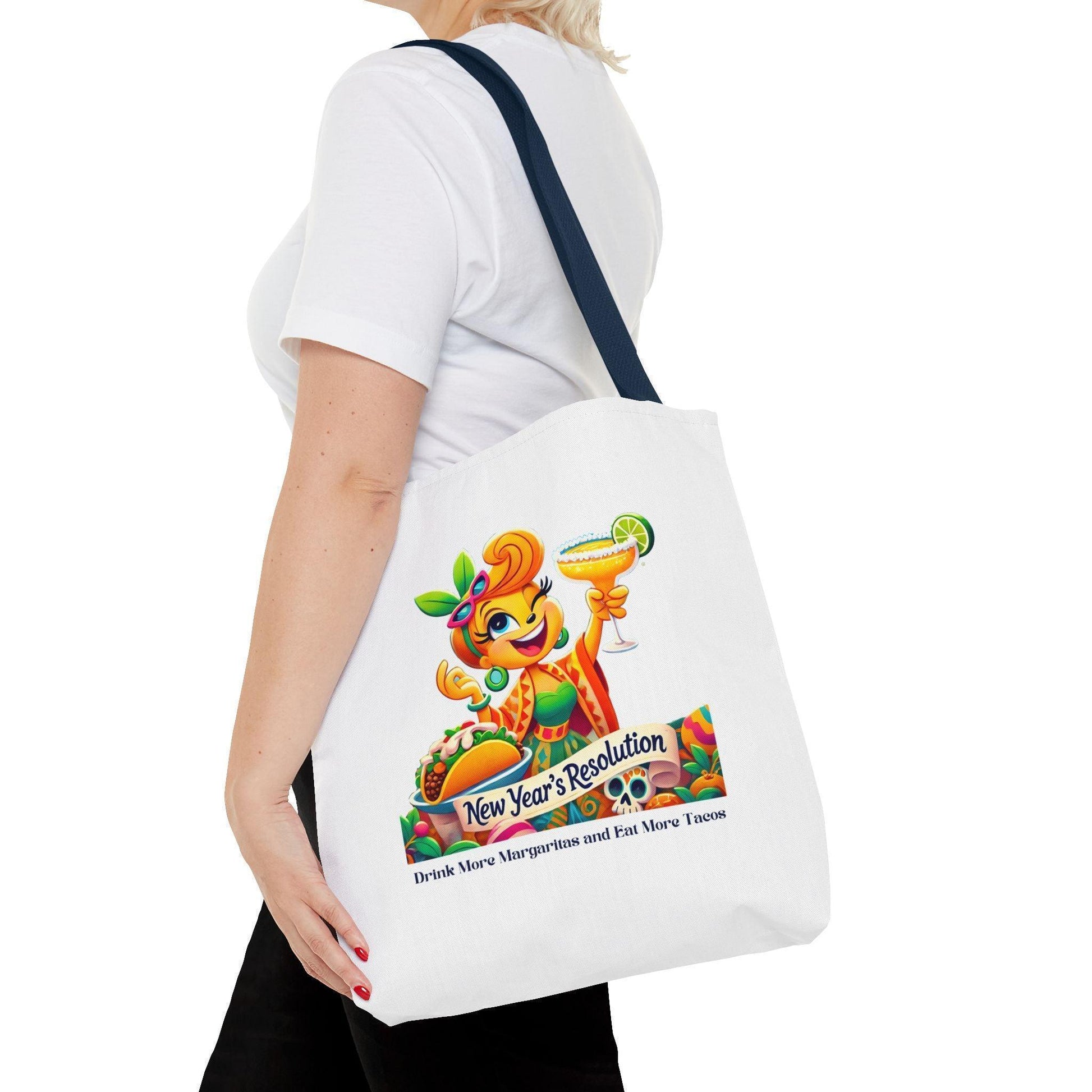 New Year's Resolution Tote Bag - Sip, Savor, Repeat 🍹🌮 - Whippie's