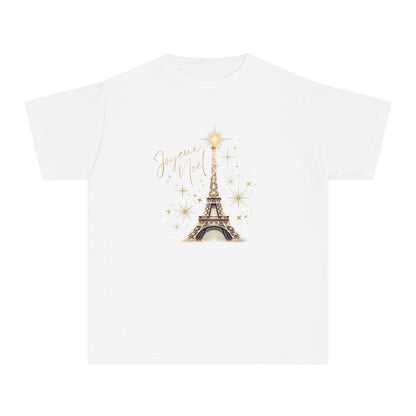 ✨ Joyeux Noël Youth Midweight Tee 🗼 A touch of Parisian elegance for your little one. - Whippie's
