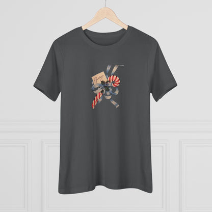 Candy Cane Greetings - Women's Softstyle Tee - Whippie's