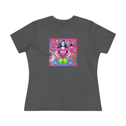 Dance Mom Magic (Brunette Mom) - A Colorful Celebration 🌈 - Women's Softstyle Tee - Whippie's