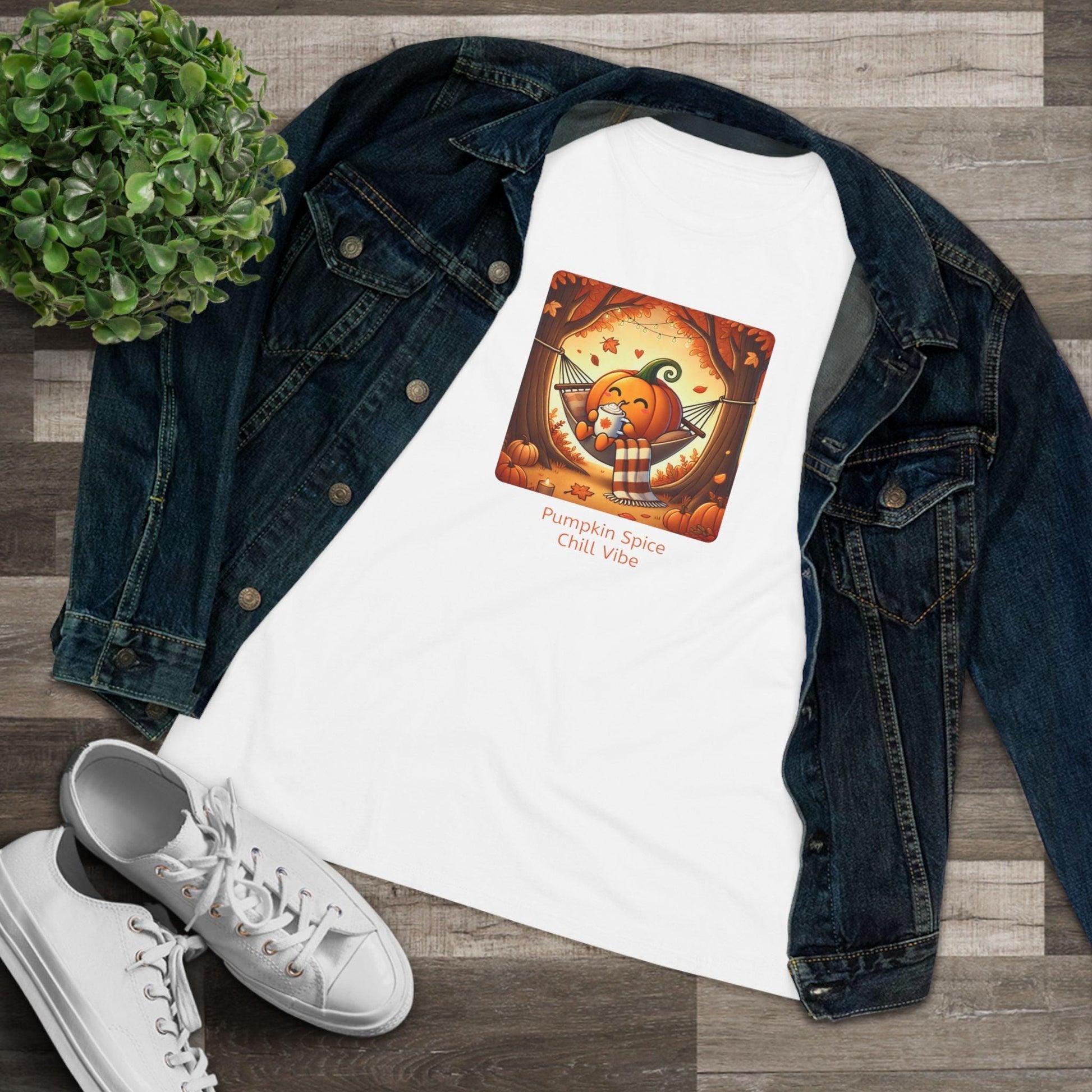 Pumpkin Spice, Chill Vibe - Women's Softstyle Tee - Whippie's