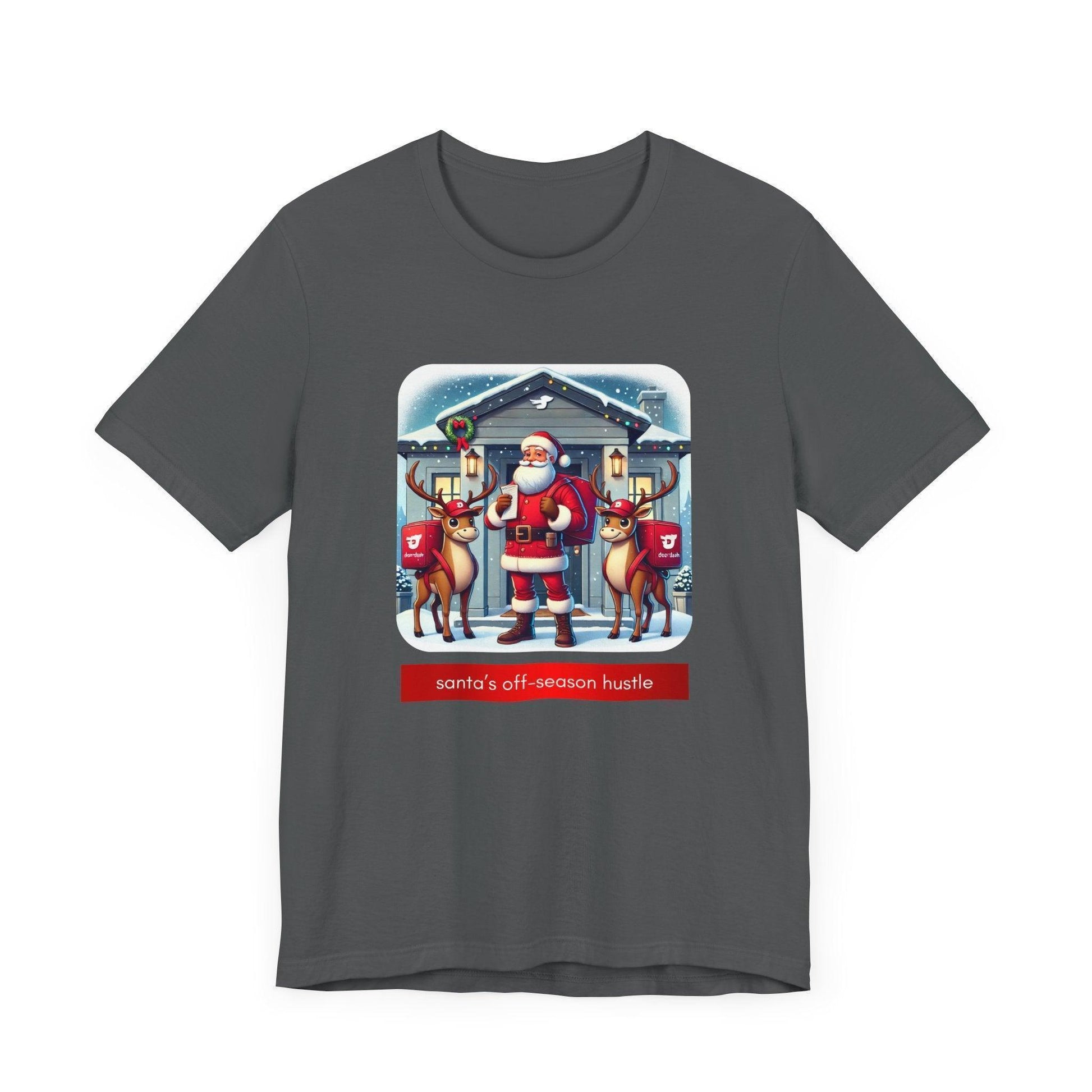 🎅 Santa's Off-Season Hustle 🍕 Unisex Tee ✨ Who knew Santa delivered more than presents? - Whippie's