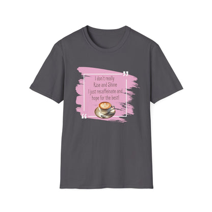 Recaffeinate & Hope Unisex Tee - But First, Coffee! ☕️💖 - Whippie's
