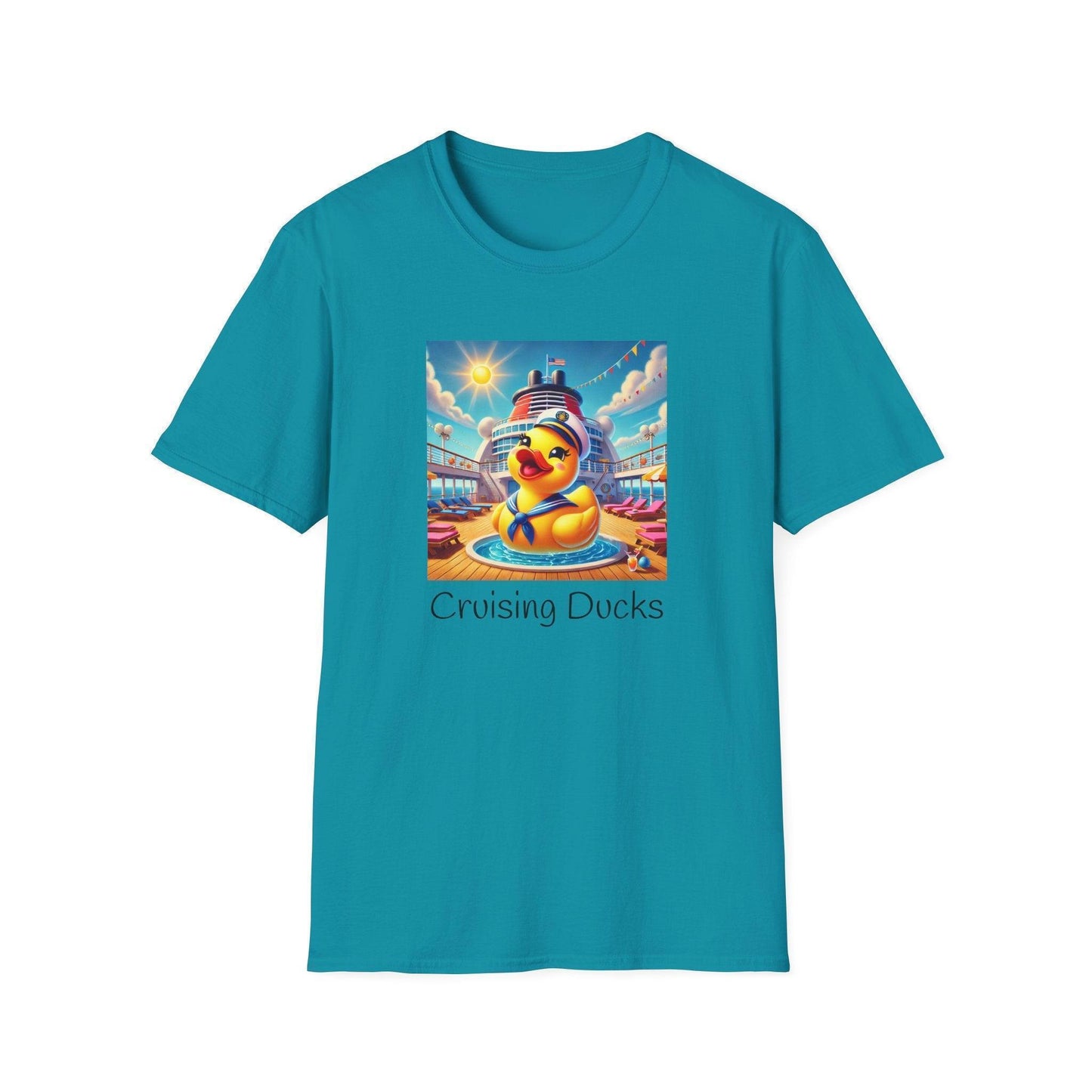 Duck on the Loose! Hilarious Cruise Ship Hide-and-Seek 🛳️ Unisex T-Shirt 🐤 - Whippie's
