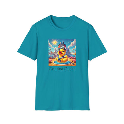 Duck on the Loose! Hilarious Cruise Ship Hide-and-Seek 🛳️ Unisex T-Shirt 🐤 - Whippie's