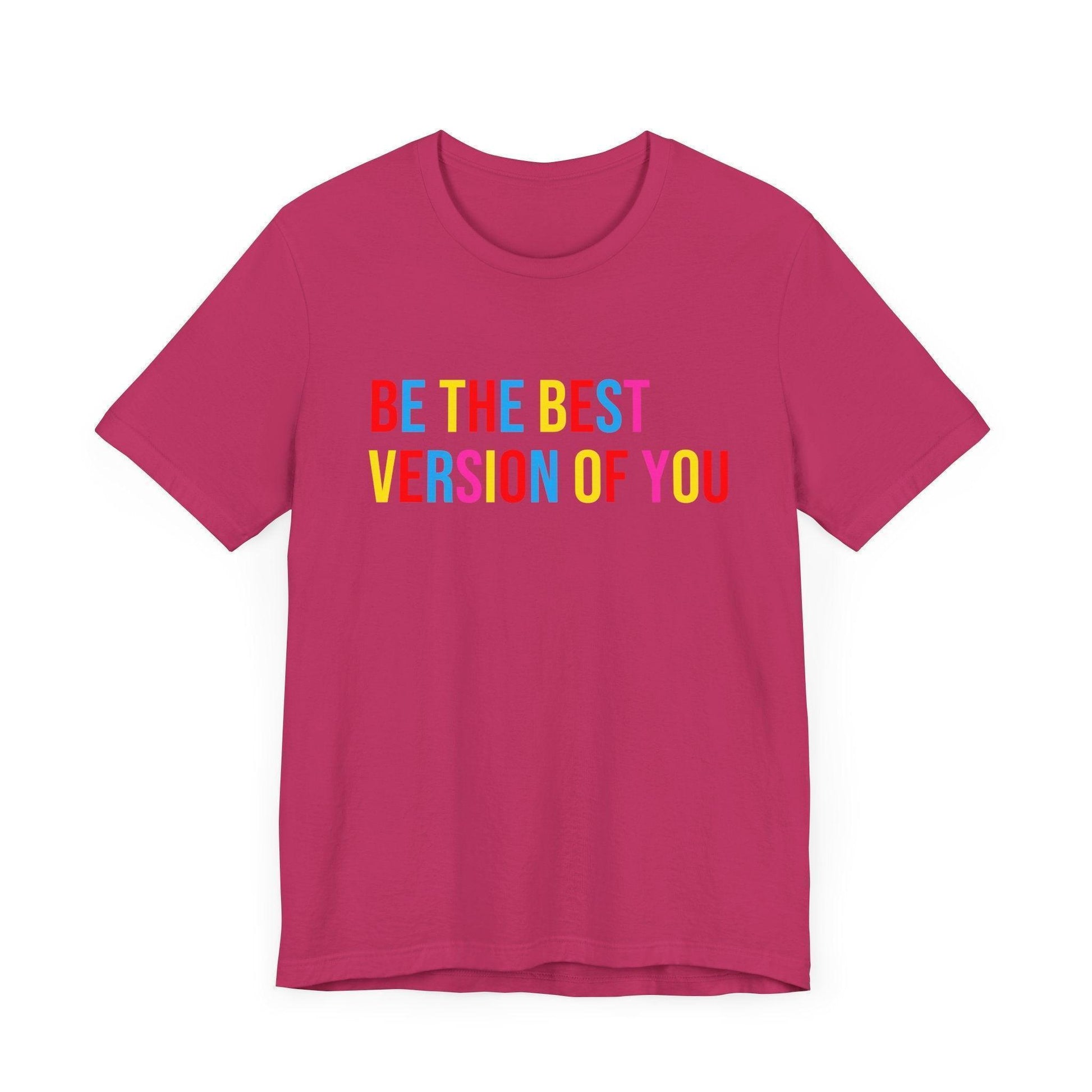 ✨ BE THE BEST VERSION OF YOU ✨ Unisex Jersey Tee 🌈 - Whippie's