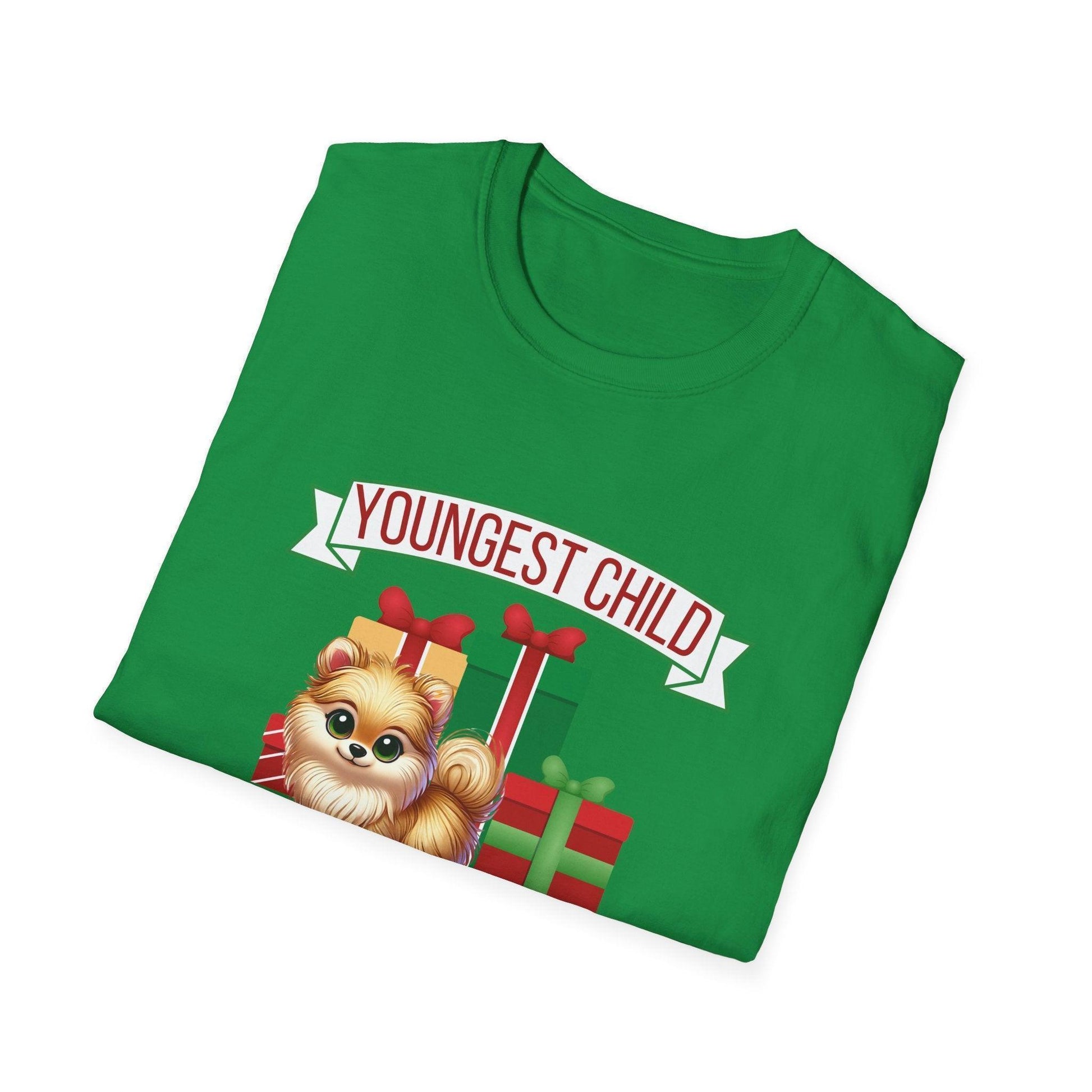 Youngest Child, The Favorite 🎁🐶 Pomeranian - Unisex Tee! 🎁👑 - Whippie's