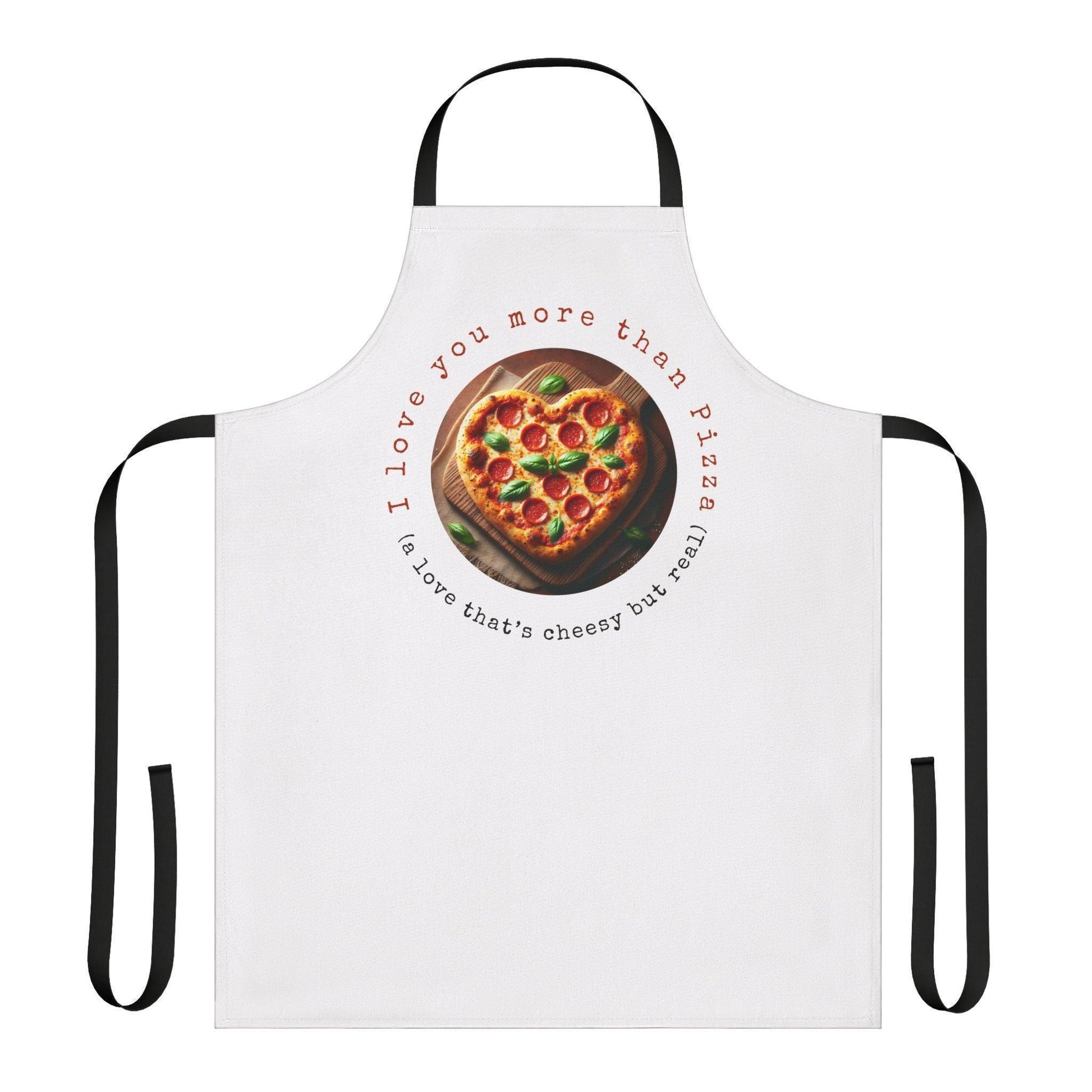 🍕 I ❤️ You More Than Pizza! 🍕 Unisex Apron ✨ Cook up some love in the kitchen! - Whippie's