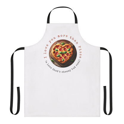 🍕 I ❤️ You More Than Pizza! 🍕 Unisex Apron ✨ Cook up some love in the kitchen! - Whippie's