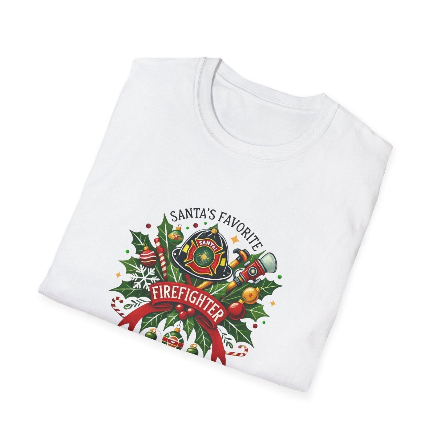 Santa's Favorite Firefighter Unisex Tee 🔥🎅 - Whippie's