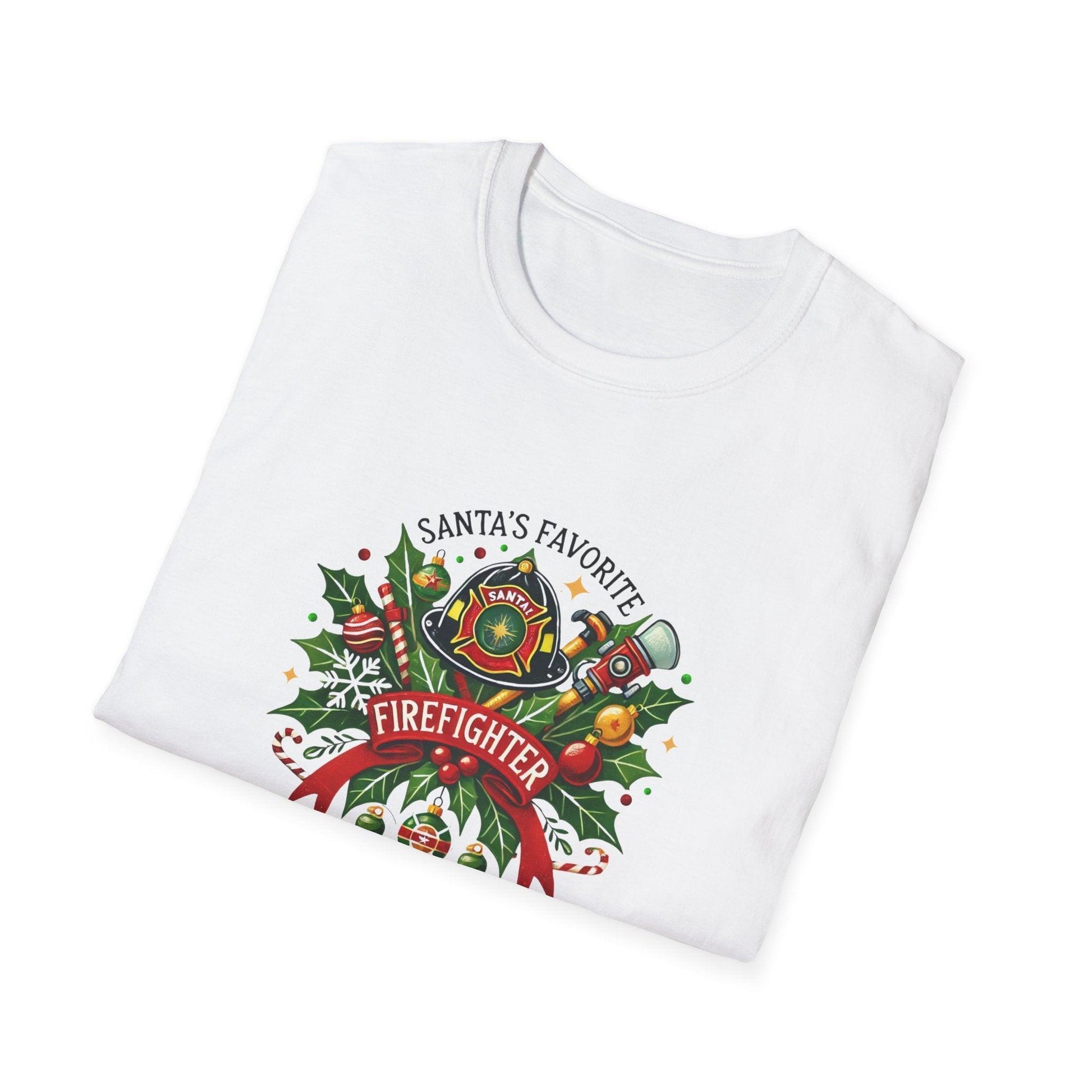 Santa's Favorite Firefighter Unisex Tee 🔥🎅 - Whippie's