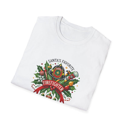 Santa's Favorite Firefighter Unisex Tee 🔥🎅 - Whippie's