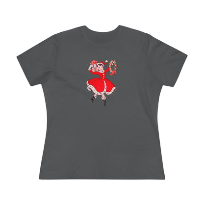Retro Woman with Wreath - Women's Softstyle Tee - Whippie's
