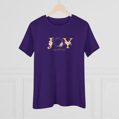 JOY to the World Women's Softstyle T-Shirt 🎄🌎💐 ✨ - Whippie's