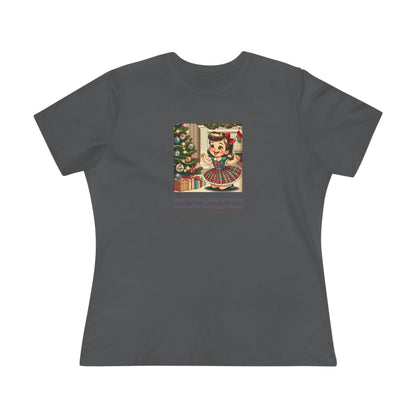 Warning: May Spontaneously Burst with Christmas Cheer! - Women's Softstyle Tee - Whippie's