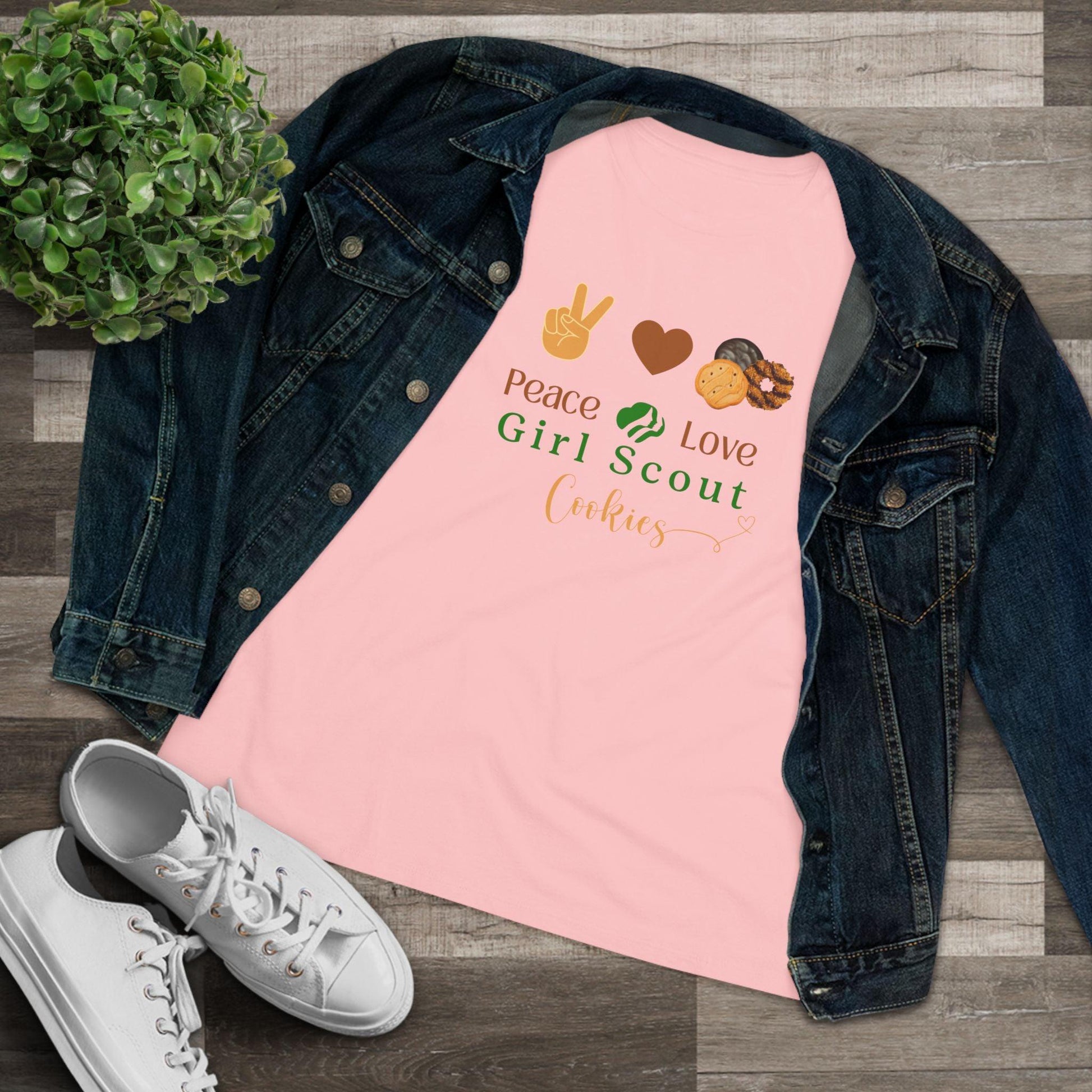 Peace, Love & Cookies Women's Tee - Spread the Love (and Cookies)! ✌️💖🍪 - Whippie's