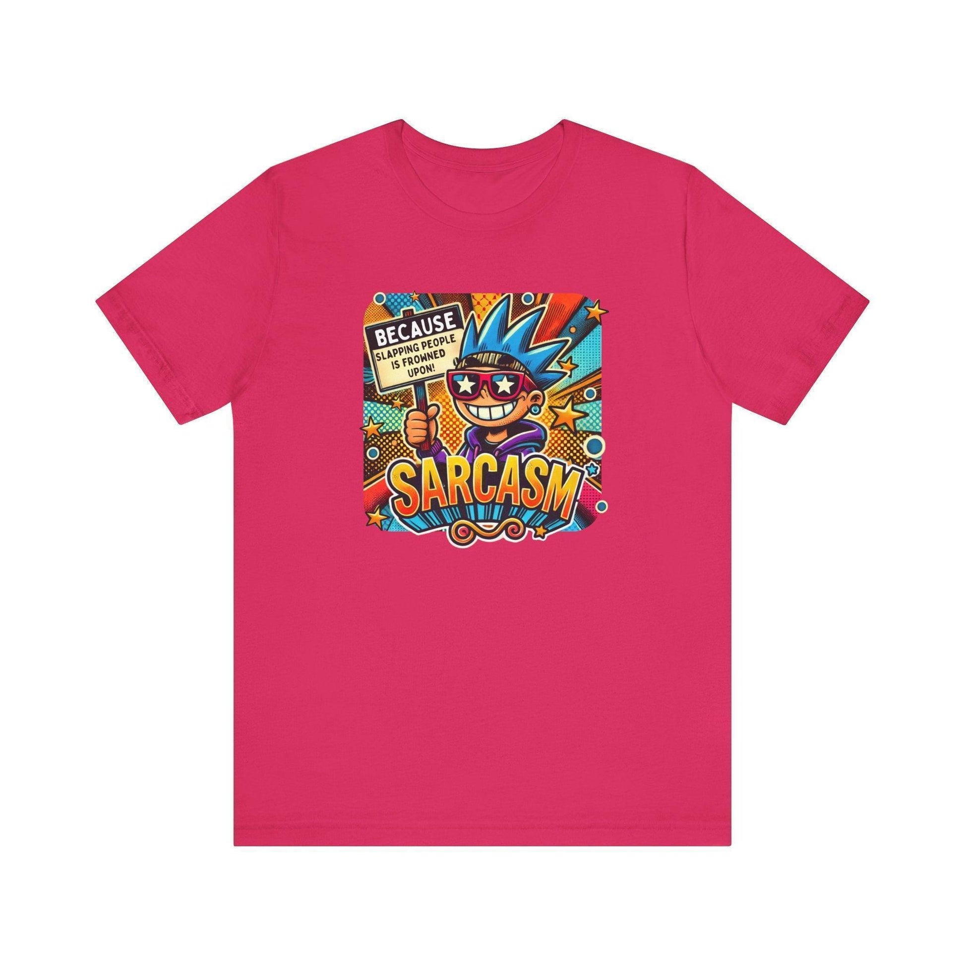 🎭 Sarcasm: It's Better Than Slapping 😉 Unisex Jersey Tee ✨ - Whippie's