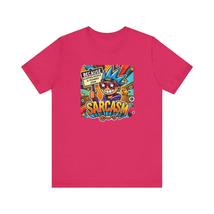 🎭 Sarcasm: It's Better Than Slapping 😉 Unisex Jersey Tee ✨ - Whippie's