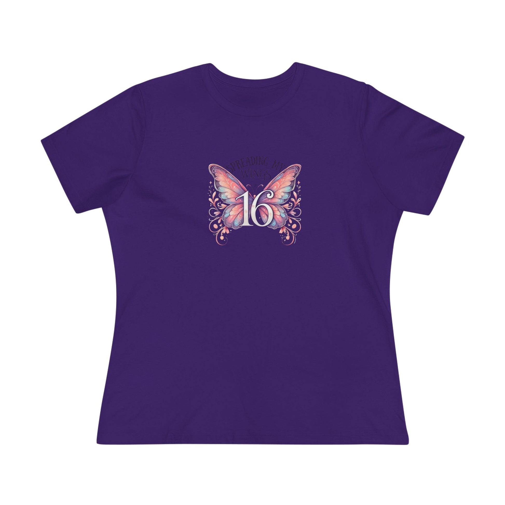Spread My Wings at 16 - Soaring into a New Chapter 🦋 - Women's Softstyle Tee - Whippie's