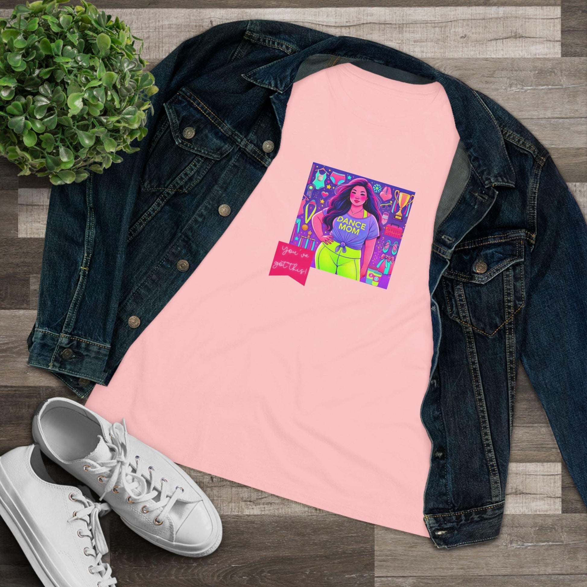 Dance Mom: You've Got This - Asian Mom (Curvy) - Women's Softstyle Tee Celebrate Your Inner Dance Mom! - Whippie's