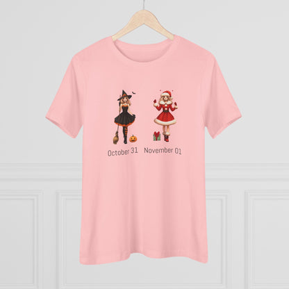 From Halloween to Holidays Women's Softstyle Tee 🎄🎃 - Whippie's