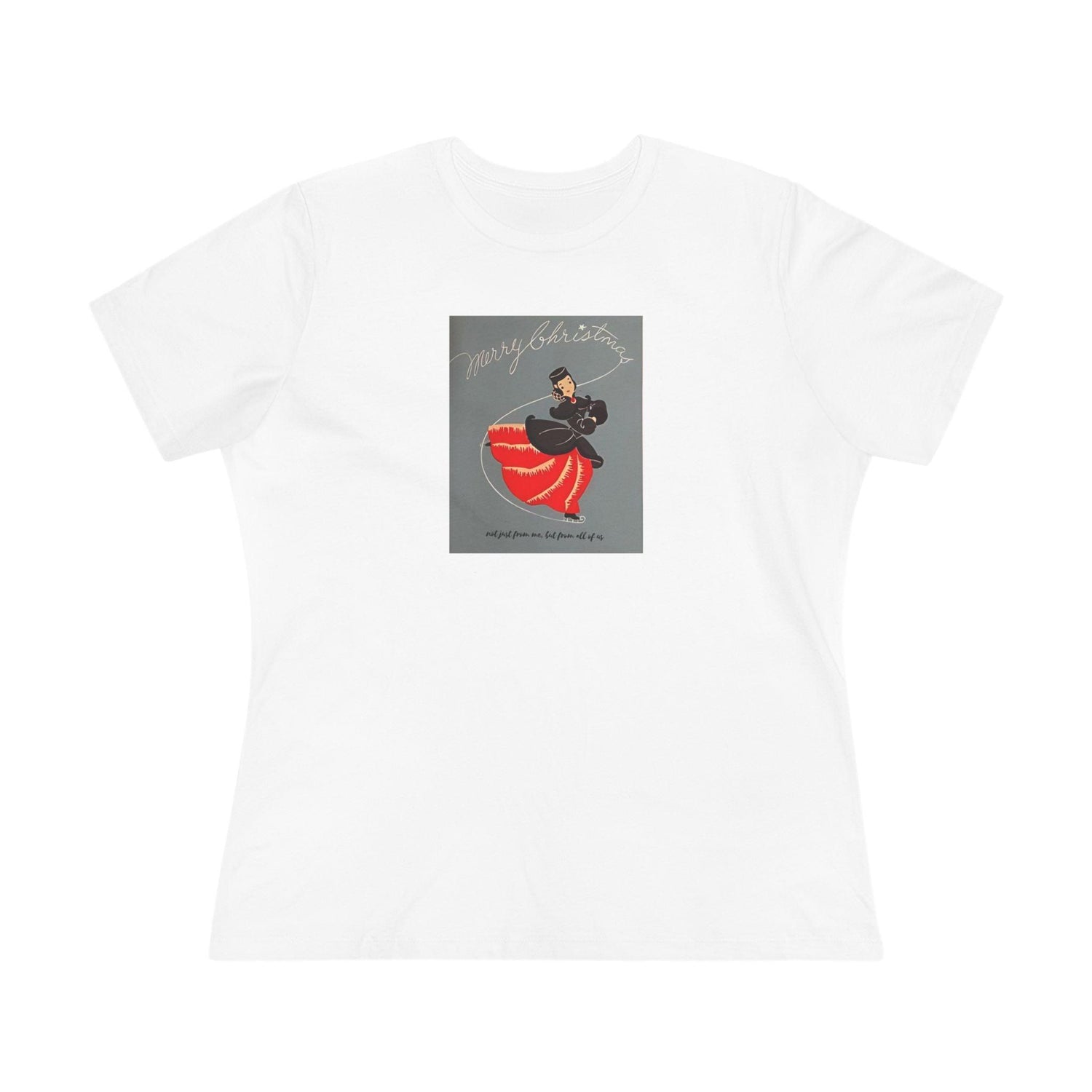 Ice Skating - Merry Christmas - Women's Softstyle Tee - Whippie's