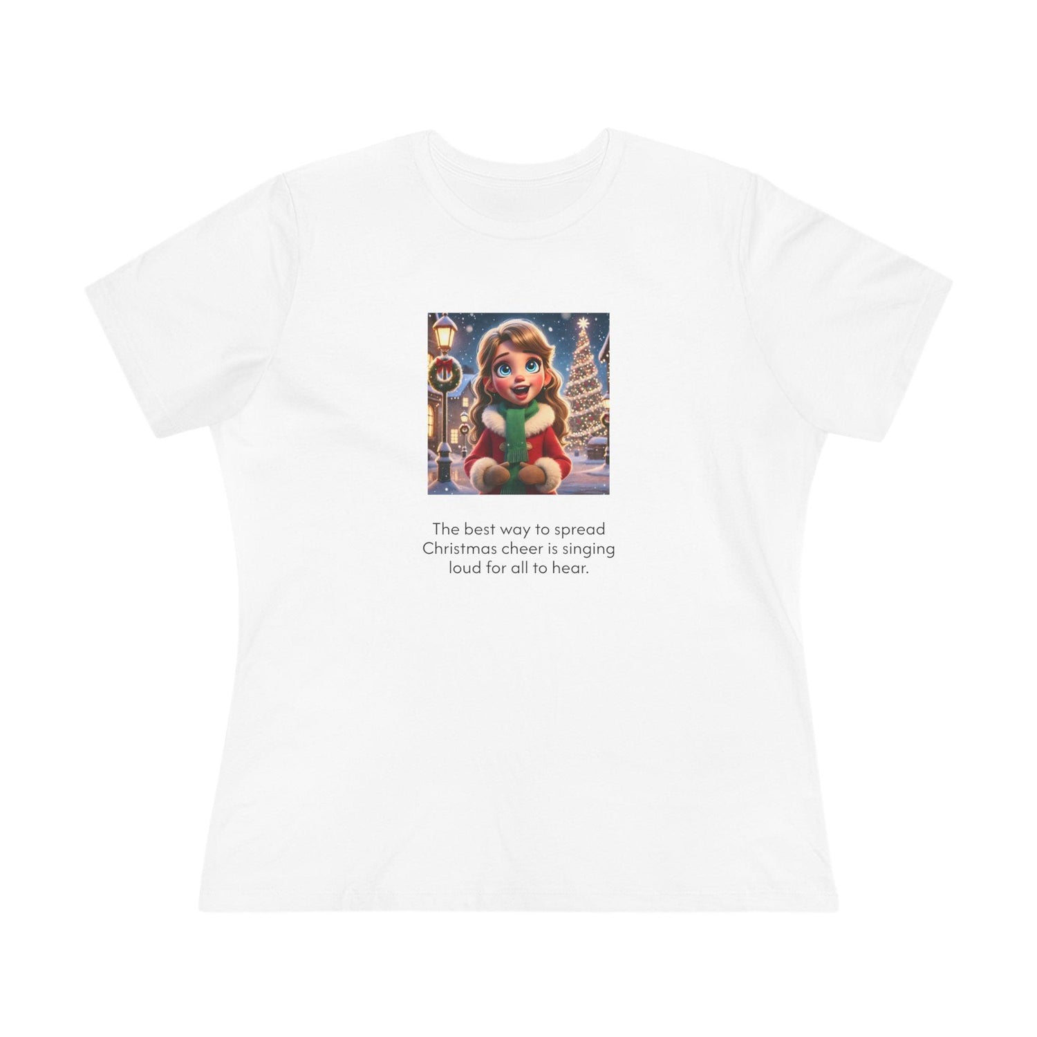 Caroler - Christmas Cheer - DBH Girl - Women's Softstyle Tee - Whippie's