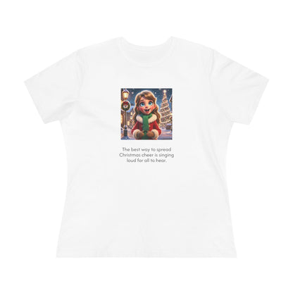 Caroler - Christmas Cheer - DBH Girl - Women's Softstyle Tee - Whippie's