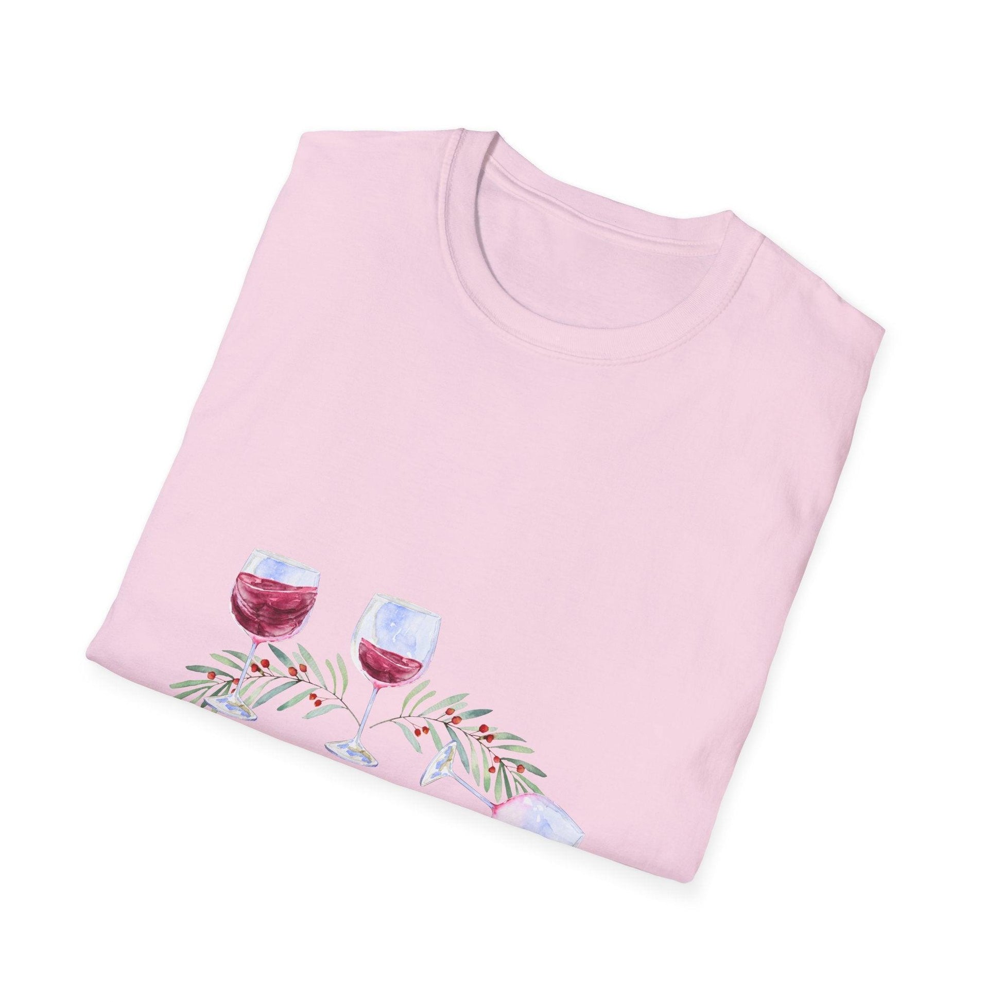 Drink Drank Drunk 🍷🍷🍷 - Holiday Edition - Unisex Softstyle T-shirt - Whippie's