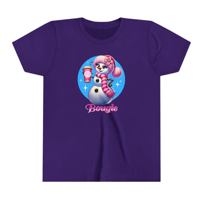 Bougie Snowwoman ❄️ ☕ ✨ Youth Short Sleeve Tee ✨ - Whippie's