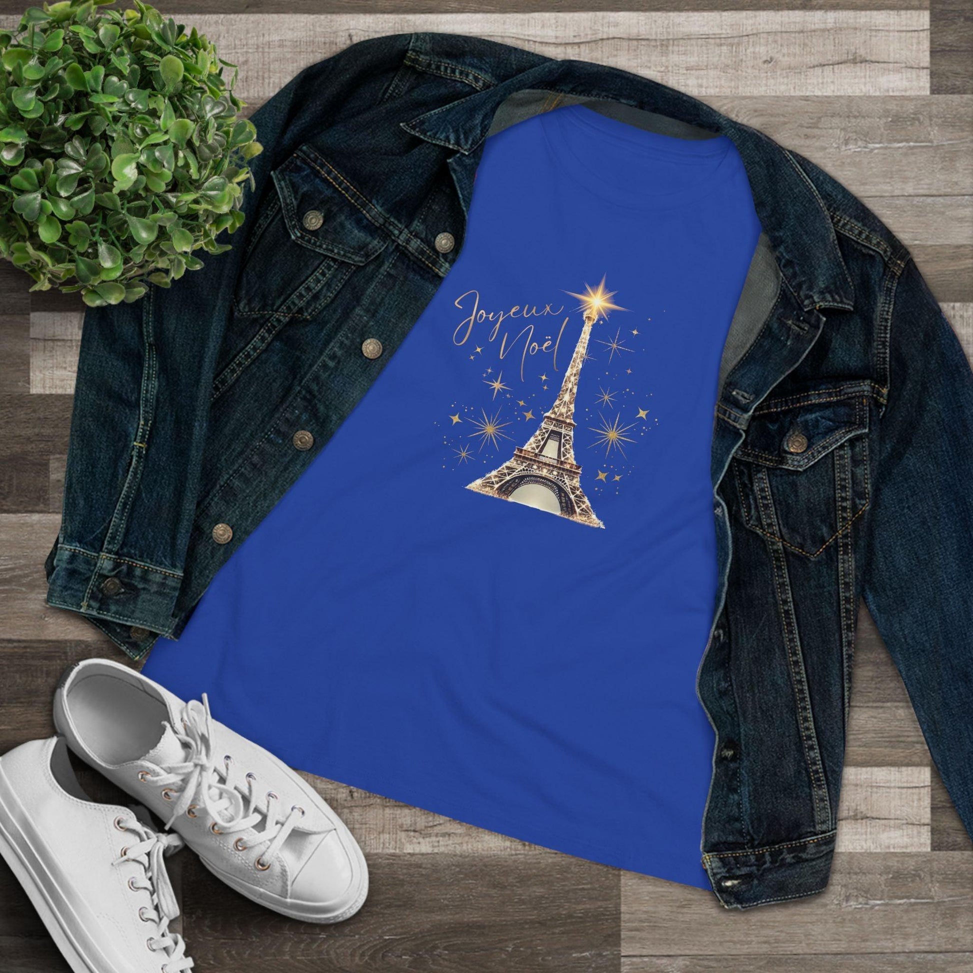 ✨ Joyeux Noël Women's Tee 🗼 A touch of Parisian elegance. - Whippie's