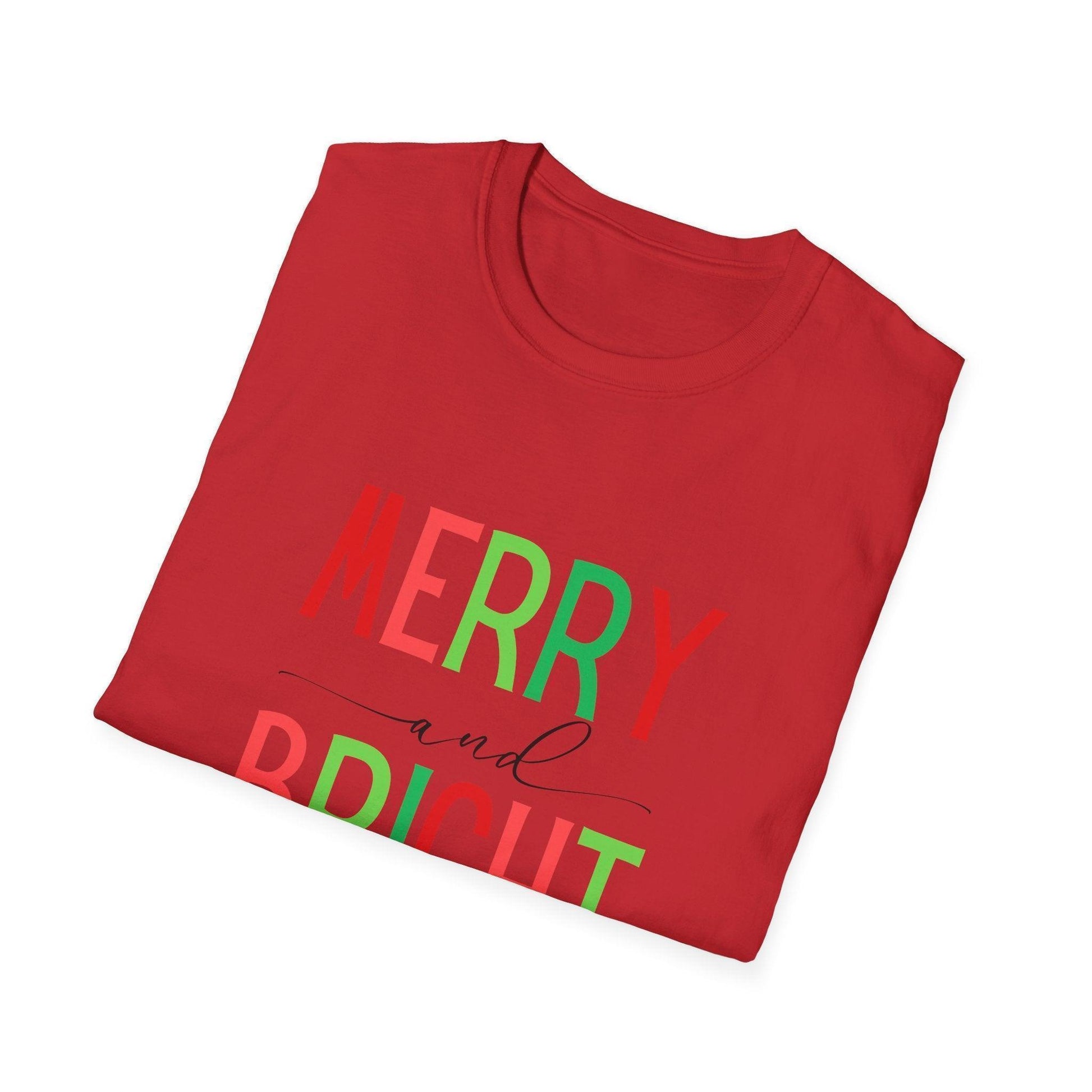 Merry and Bright Unisex Tee 🌈✨ - Whippie's