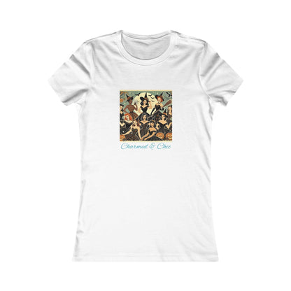 Charmed & Chic: Retro Witches Coven Women's Favorite Tee - Spellbinding Style! 🧙‍♀️✨ - Whippie's