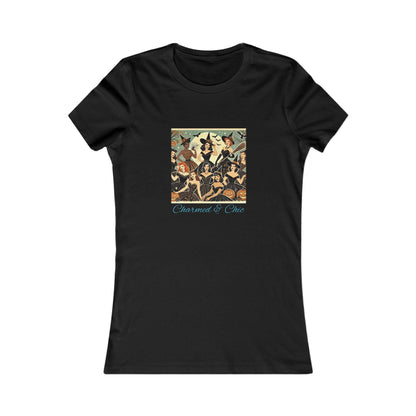 Charmed & Chic: Retro Witches Coven Women's Favorite Tee - Spellbinding Style! 🧙‍♀️✨ - Whippie's