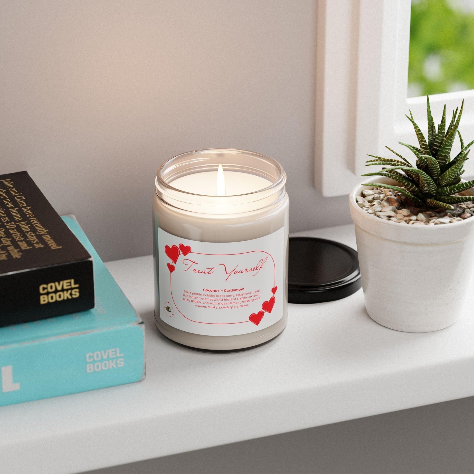 ✨ Treat Yourself ✨ Scented Soy Candle (9oz) 🕯️ Indulge your senses, relax your mind. - Whippie's