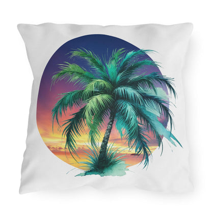 🌅 Tropical Sunset Paradise 🌴 Outdoor Pillow ✨ Bring the tropical vibes home! - Whippie's