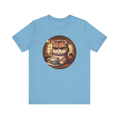 Grumpy Cat Cafe - Unisex Jersey Tee - 🐱☕ Nope, Not Today! ☕🐱 - Whippie's