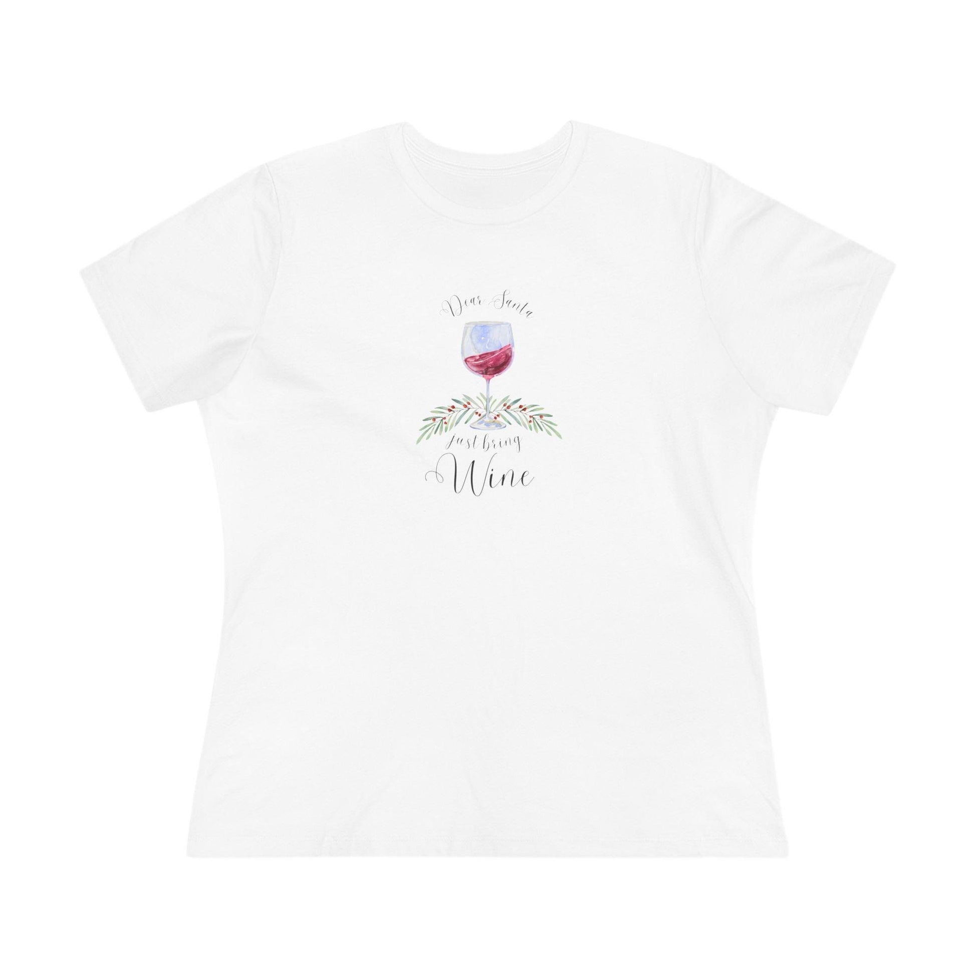 🍷💌 Dear Santa, Just Bring Wine 🎅🎄 - Women's Softstyle Tee - Whippie's