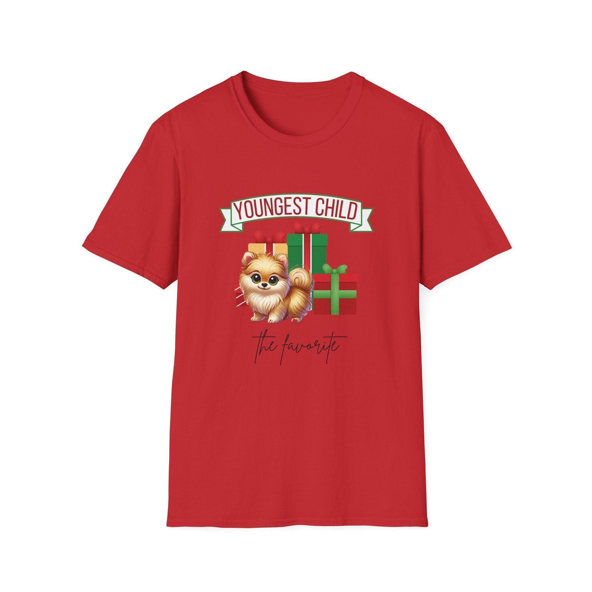 Youngest Child, The Favorite 🎁🐶 Pomeranian - Unisex Tee! 🎁👑 - Whippie's