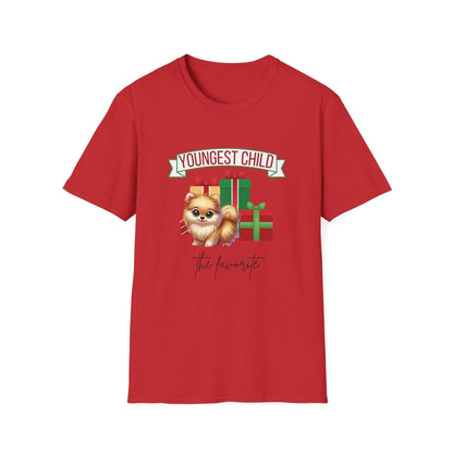 Youngest Child, The Favorite 🎁🐶 Pomeranian - Unisex Tee! 🎁👑 - Whippie's