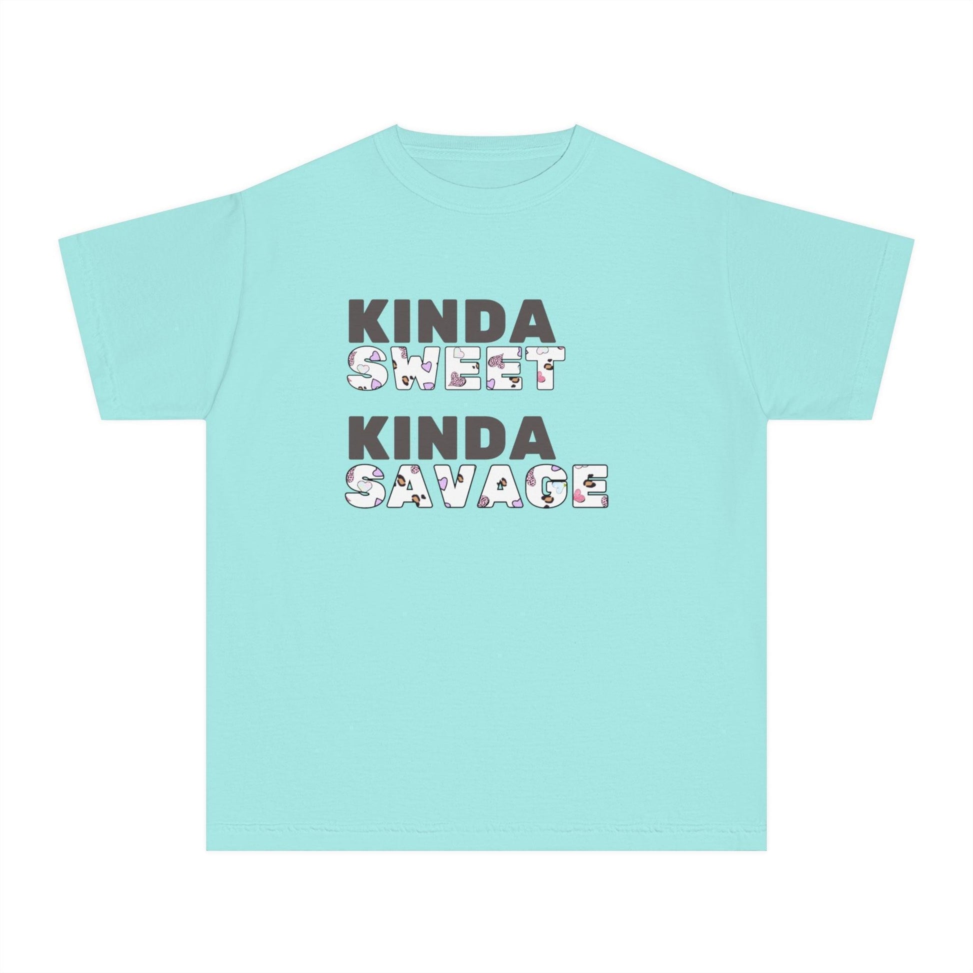 ✨ Kinda SWEET Kinda SAVAGE 😎 Youth Midweight Tee 💖 - Whippie's