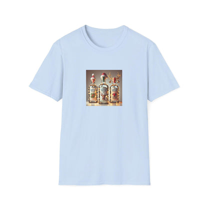GINgle Bells! 🎄🎅🍸 - Unisex Softstyle T-shirt - Whippie's