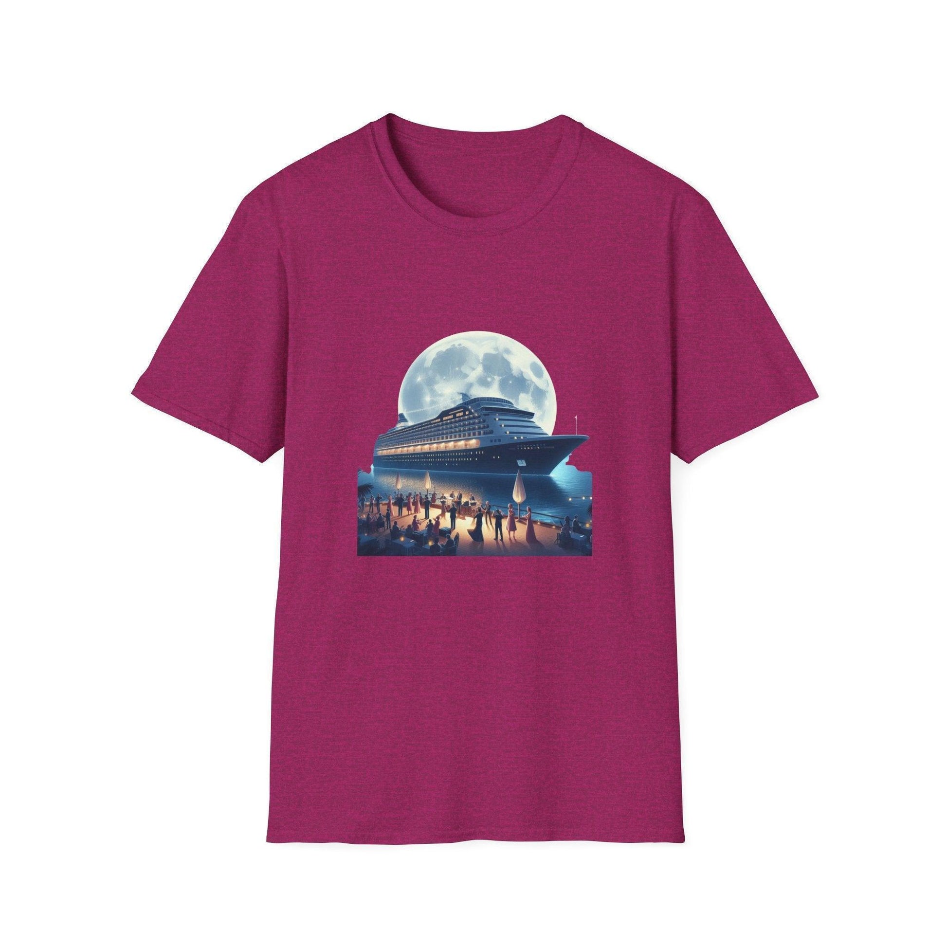 Moonlight Cruise Party 🛳️ Unisex T-Shirt - Dance the Night Away! 🌕 - Whippie's