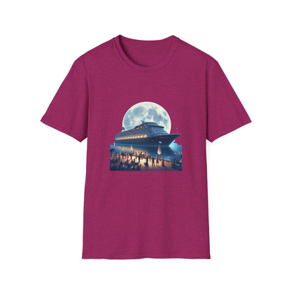 Moonlight Cruise Party 🛳️ Unisex T-Shirt - Dance the Night Away! 🌕 - Whippie's