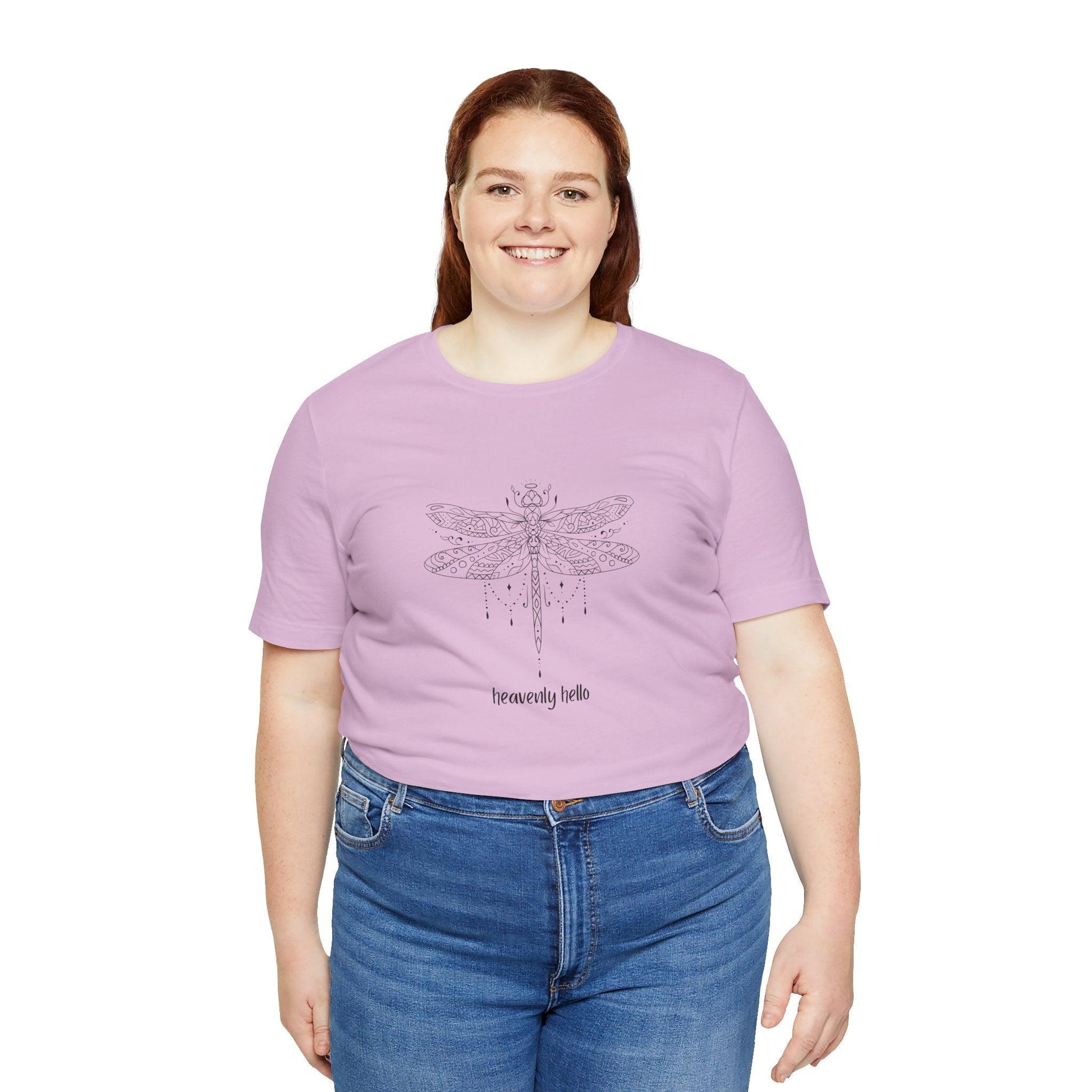 Heavenly Hello Unisex Jersey Tee - 🕊️ Carry a Piece of Heaven Close to Your Heart 🕊️ - Whippie's