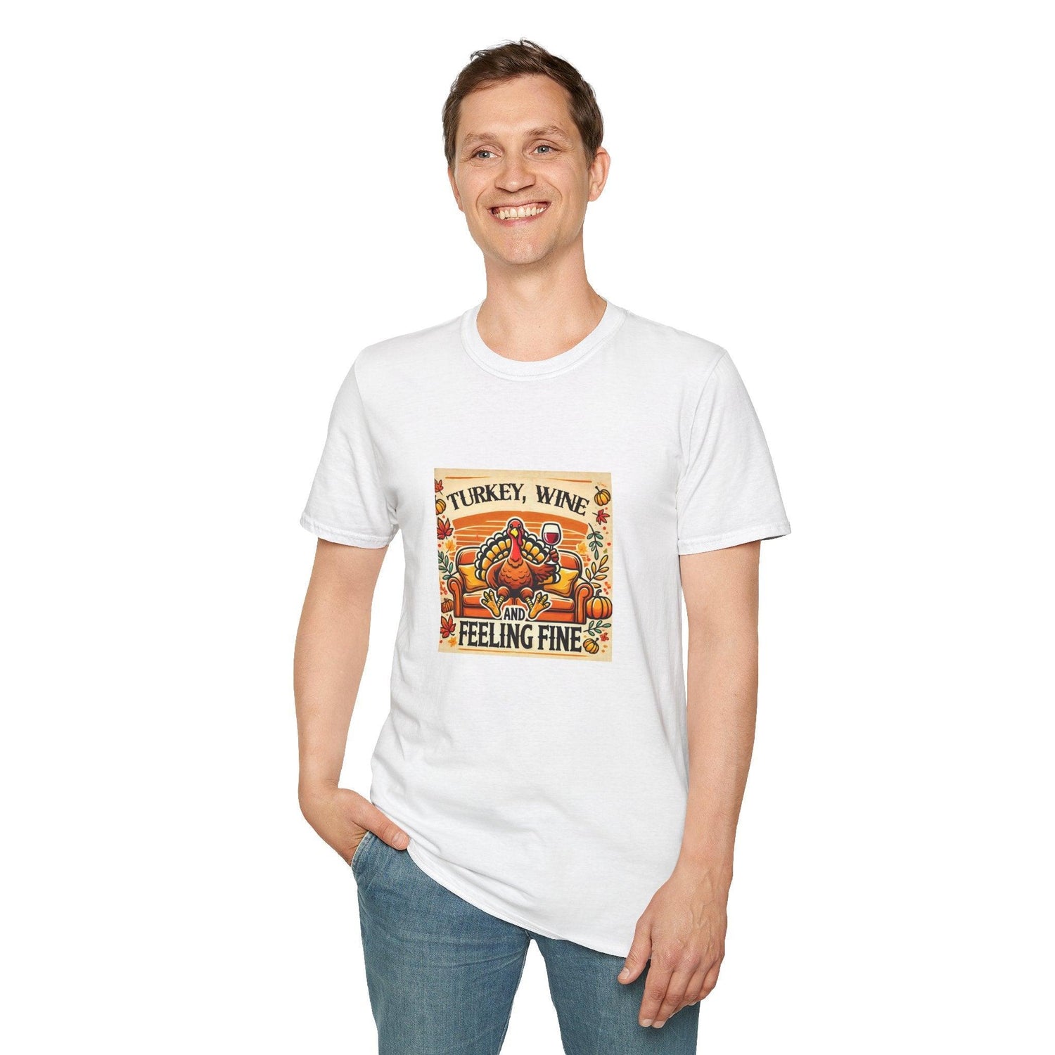 Turkey, Wine, Feeling Fine - Unisex T-Shirt - Whippie's