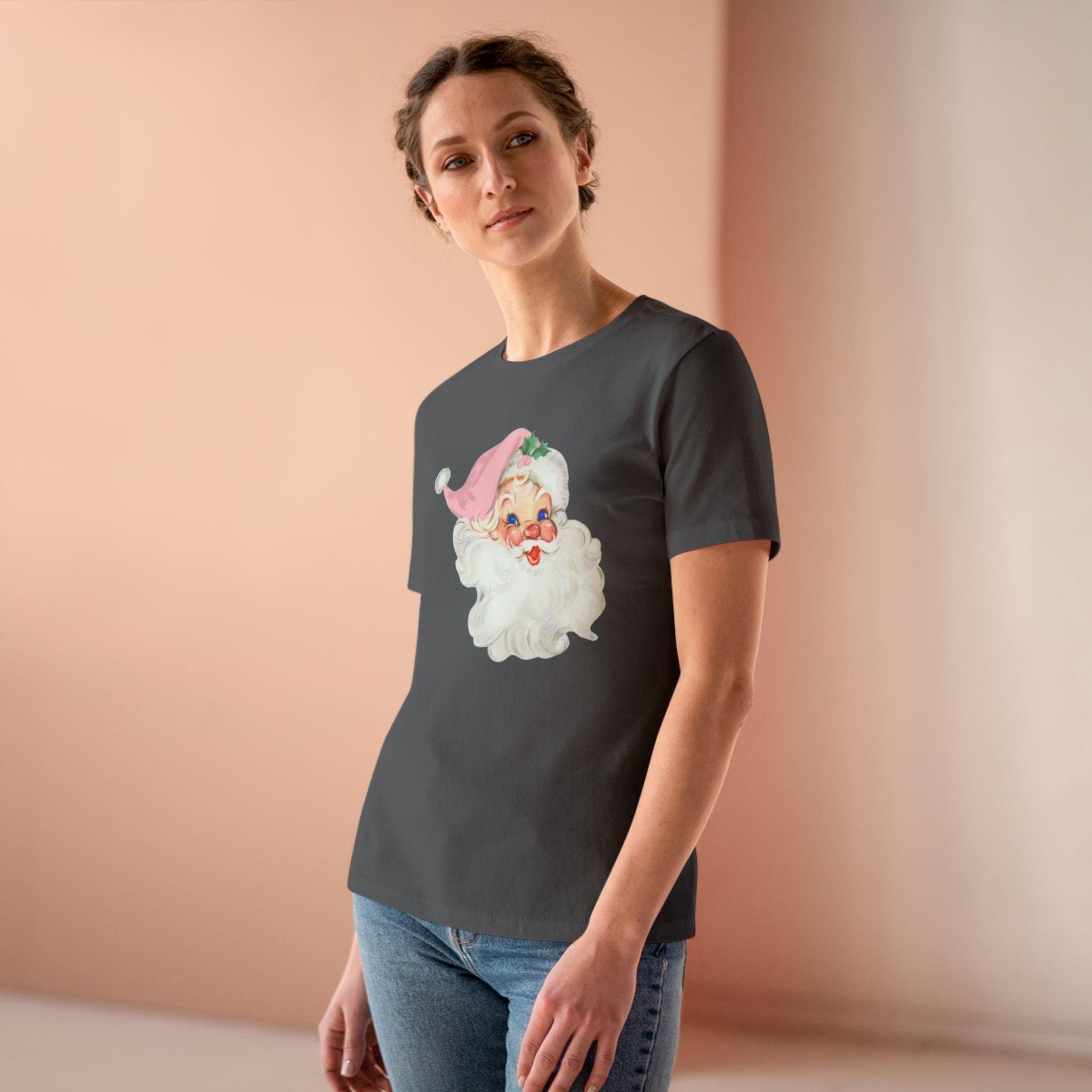 Blue-Eyed Santa Tee - Santa's Got the Blues (and We Love It!) 💙🎅 - Women's Softstyle Tee - Whippie's
