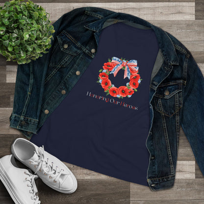Memorial Day 'Honoring Our Heroes' Wreath - Women's Tee