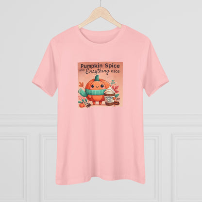 Cute Pumpkin: Pumpkin Spice and Everything Nice - Women's Softstyle Tee - Whippie's